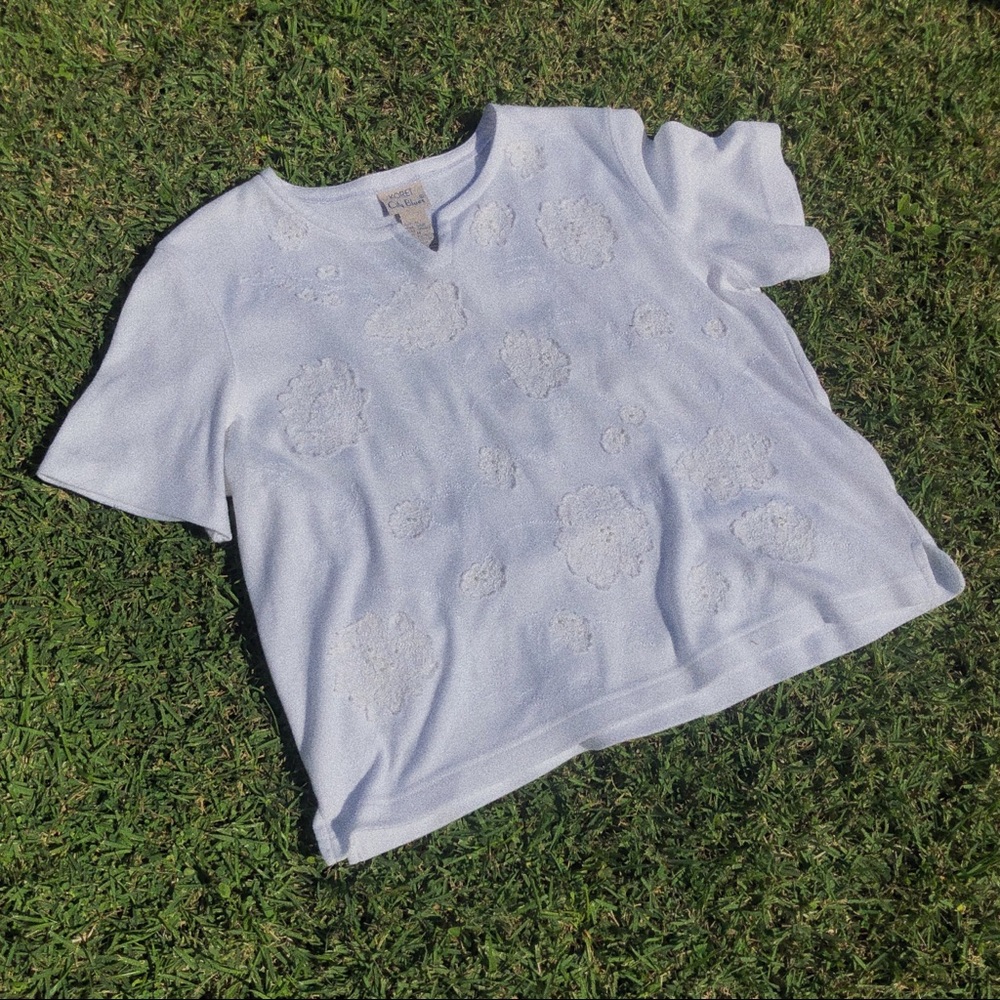 Koret white embroidered blouse